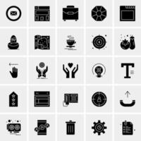 25 iconos de negocios universales vector ilustración de icono creativo para usar en proyectos relacionados con la web y dispositivos móviles