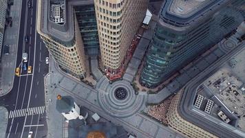 Aerial panoramic view of the center of Moscow video