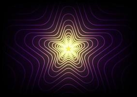 Aura star shiny wave purple motion cyber space background vector