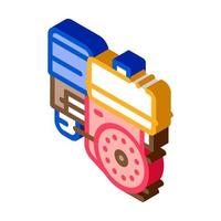 motor motor kart icono isométrico ilustración vectorial vector