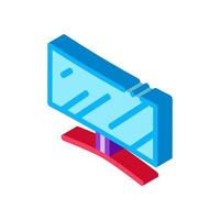 monitor screen computer isometric icon vector illustration