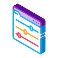 color rgb setting isometric icon vector illustration