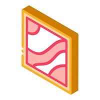 multilevel stretch ceiling isometric icon vector illustration