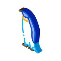 penguin bird isometric icon vector illustration color