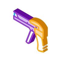 installation tool optical fiber isometric icon vector illustration