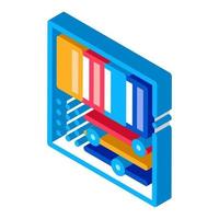 rgb color isometric icon vector illustration color