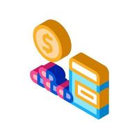medicaments buy isometric icon vector illustration color