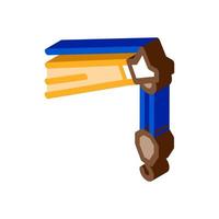 crane machine hook isometric icon vector illustration