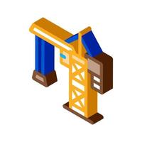 crane for building isometric icon vector illustration