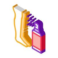 spray for leg after shave isometric icon vector illustration