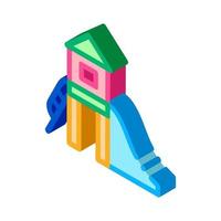 preschool playground isometric icon vector illustration color