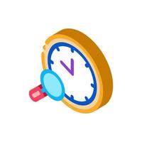 watch research isometric icon vector illustration