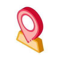 webshop gps location mark isometric icon vector illustration