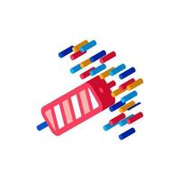 firework cracker isometric icon vector illustration