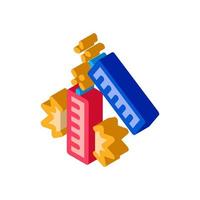 explosive firework isometric icon vector illustration