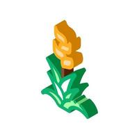 exotic flower isometric icon vector illustration color