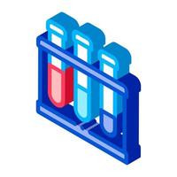 Flask With Pathogen Analysis isometric icon vector illustration