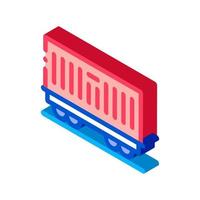 carriage container transportation isometric icon vector illustration