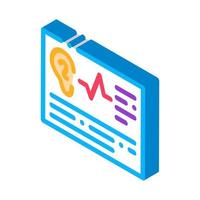 Article Hearing isometric icon vector illustration