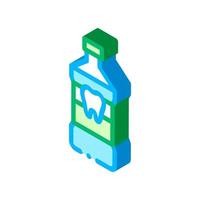 Stomatology Dentist Tooth Wash isometric icon vector illustration