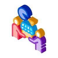 sold business part isometric icon vector illustration