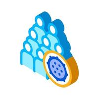 Bacteria Germ And People isometric icon vector illustration