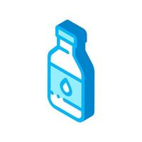 agua saludable en botella de plástico icono isométrico ilustración vectorial vector