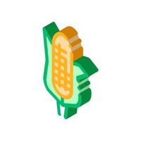 Healthy Food Vegetable Maize isometric icon vector illustration