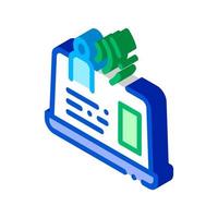 Artificial Personal Assistant isometric icon vector illustration