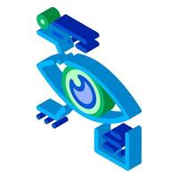 Eye Biometric Data And Information isometric icon vector illustration