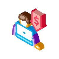 low working capacity isometric icon vector illustration