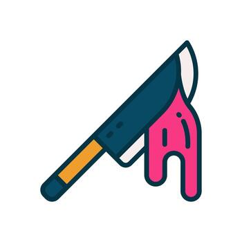 knife icon for your website, mobile, presentation, and logo design. vector