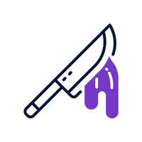 icono de cuchillo para su sitio web, móvil, presentación y diseño de logotipo. vector