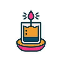 candle icon for your website, mobile, presentation, and logo design. vector