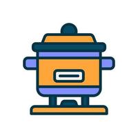 hot pot icon for your website, mobile, presentation, and logo design. vector