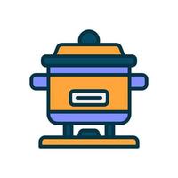 hot pot icon for your website, mobile, presentation, and logo design. vector