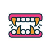 fangs icon for your website, mobile, presentation, and logo design. vector