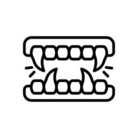 fangs icon for your website, mobile, presentation, and logo design. vector