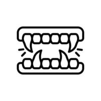 fangs icon for your website, mobile, presentation, and logo design. vector