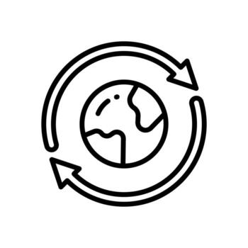 icono de reciclaje para su sitio web, móvil, presentación y diseño de logotipo. vector