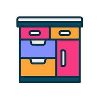 cabinet icon for your website, mobile, presentation, and logo design. vector