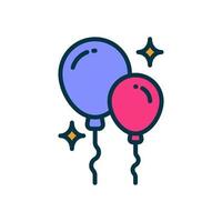 balloons icon for your website, mobile, presentation, and logo design. vector