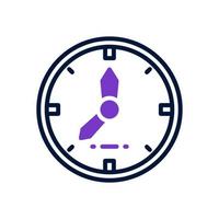 icono de reloj de pared para su sitio web, móvil, presentación y diseño de logotipo. vector