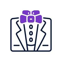 tuxedo icon for your website, mobile, presentation, and logo design. vector