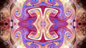 abstract kleurrijk verf verspreiding spiegel fantasie video
