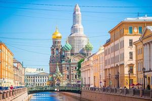 Church of the savior on spilled blood or Cathedral of the Resurrection of Christ. photo