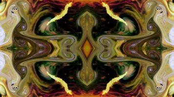Abstract Colorful Paint Spread Mirror Fantasy video