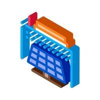 thermal solar stations isometric icon vector illustration