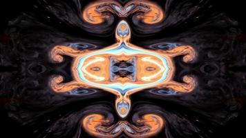 Abstract Colorful Paint Spread Mirror Fantasy video
