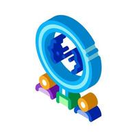 deadlock research isometric icon vector illustration